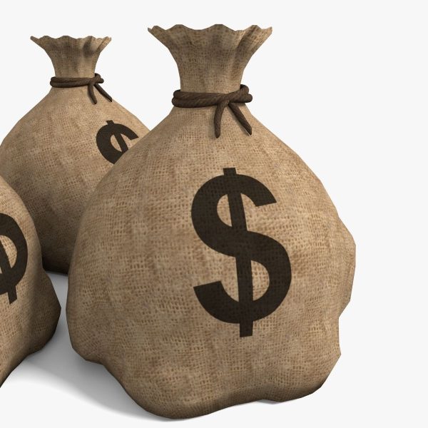 Safe and Sacks of Money