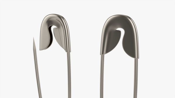 Safety pins open and locked