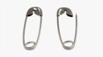 Safety pins open and locked