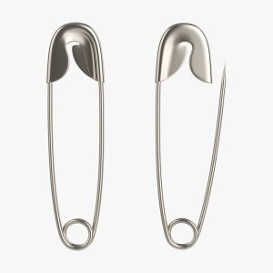Safety pins open and locked