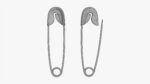 Safety pins open and locked