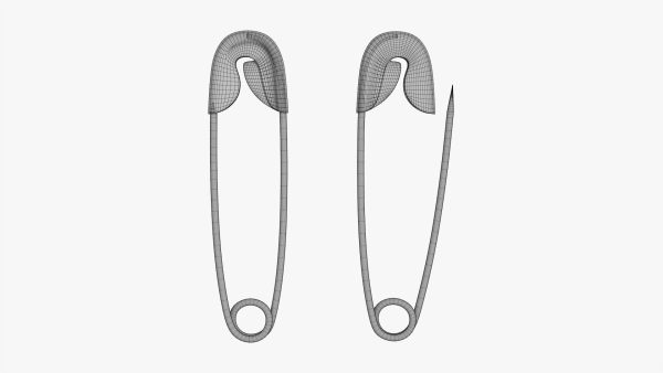 Safety pins open and locked