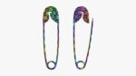 Safety pins open and locked