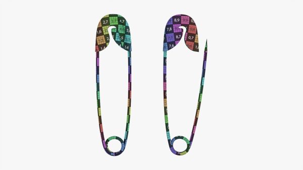 Safety pins open and locked