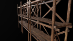 Scaffolding PBR Game Ready wooden tower