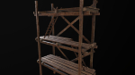Scaffolding PBR Game Ready wooden tower