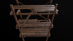 Scaffolding PBR Game Ready wooden tower