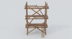 Scaffolding PBR Game Ready wooden tower