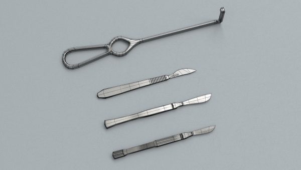 Scalpel and Retractor - Medical Instruments
