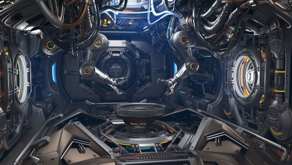 Sci - Fi Assembly Lab - Rigged