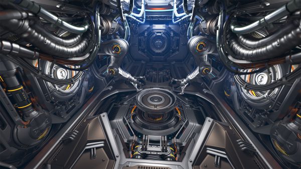 Sci - Fi Assembly Lab - Rigged