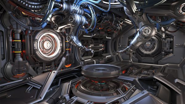 Sci - Fi Assembly Lab - Rigged