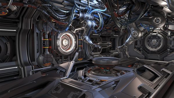 Sci - Fi Assembly Lab - Rigged