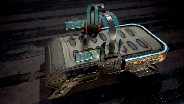 Sci Fi Bed  - Cyberpunk  concept - PBR