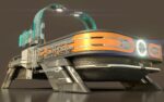 Sci Fi Bed  - Cyberpunk  concept - PBR