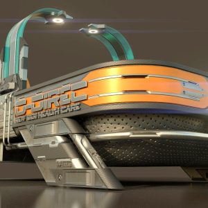 Sci Fi Bed - Cyberpunk concept - PBR