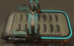 Sci Fi Bed  - Cyberpunk  concept - PBR