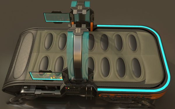 Sci Fi Bed  - Cyberpunk  concept - PBR