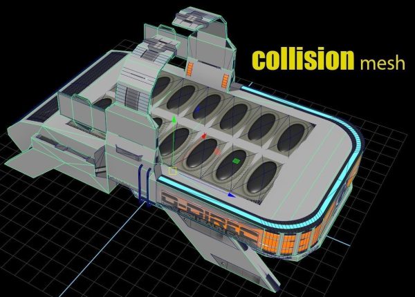 Sci Fi Bed  - Cyberpunk  concept - PBR