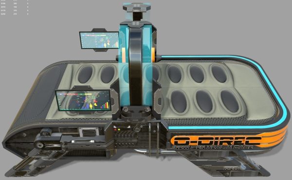 Sci Fi Bed  - Cyberpunk  concept - PBR