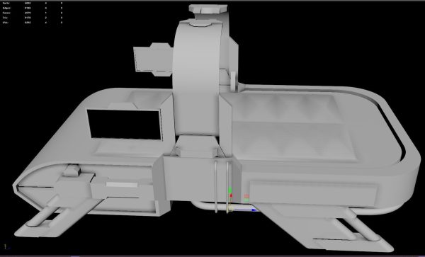 Sci Fi Bed  - Cyberpunk  concept - PBR