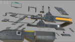 Sci Fi Bed  - Cyberpunk  concept - PBR