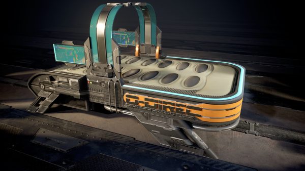 Sci Fi Bed  - Cyberpunk  concept - PBR