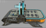 Sci Fi Bed  - Cyberpunk  concept - PBR