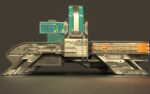 Sci Fi Bed  - Cyberpunk  concept - PBR