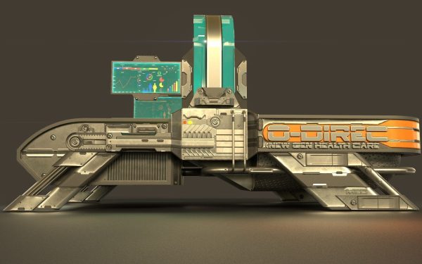 Sci Fi Bed  - Cyberpunk  concept - PBR