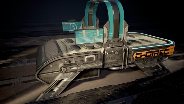 Sci Fi Bed  - Cyberpunk  concept - PBR