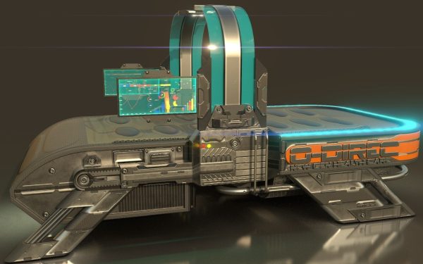Sci Fi Bed  - Cyberpunk  concept - PBR