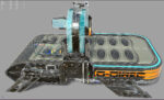 Sci Fi Bed  - Cyberpunk  concept - PBR
