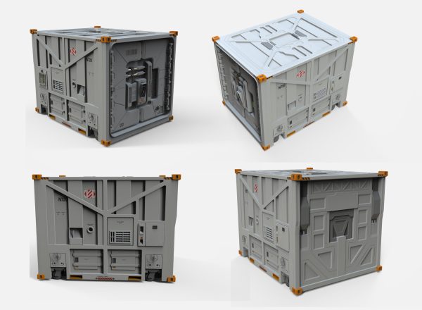 sci fi Cargo Container 1