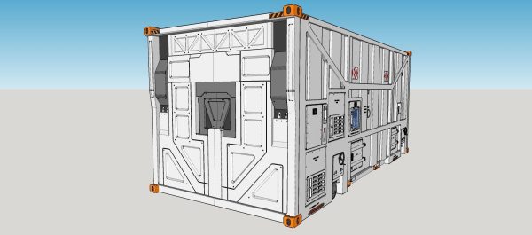 sci fi Cargo Container 1