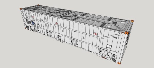 sci fi Cargo Container 1