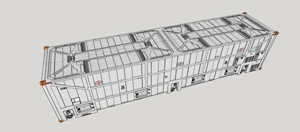 sci fi Cargo Container 1