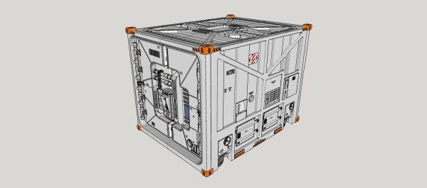 sci fi Cargo Container 1