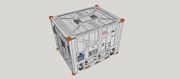 sci fi Cargo Container 1