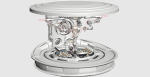 Sci - Fi Circular Construction Pod - Rigged