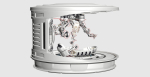 Sci - Fi Circular Construction Pod - Rigged