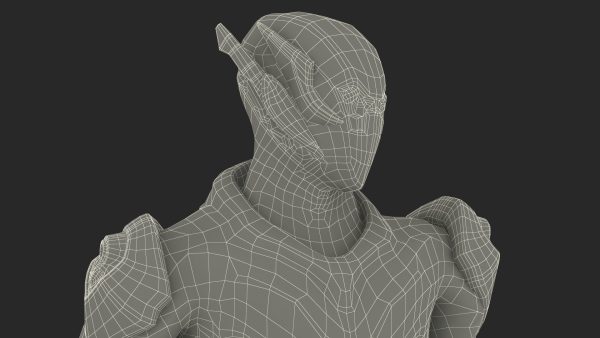 Sci-Fi Combat Robot Character with Weapon