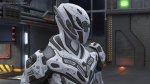 Sci-Fi Combat Robot Character with Weapon