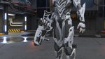 Sci-Fi Combat Robot Character with Weapon