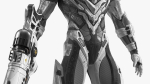 Sci-Fi Combat Robot Character with Weapon