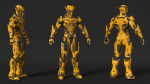 Sci-Fi Combat Robot Yellow