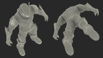 Sci-Fi Combat Robot Yellow