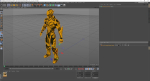 Sci-Fi Combat Robot Yellow