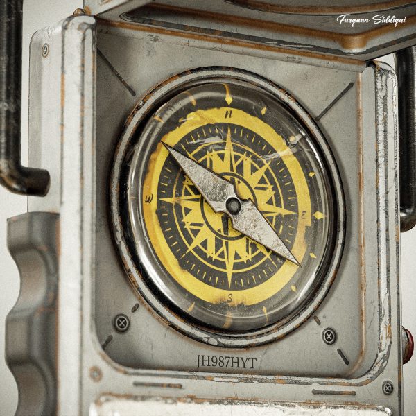 Sci-fi Compass V1 PBR