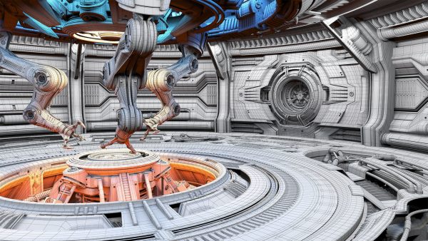 Sci-Fi Construction Lab - Rigged